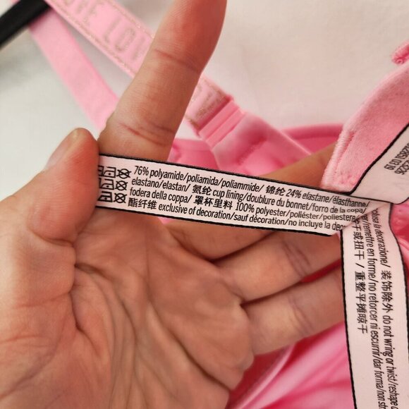 BUNDLE (2) Victoria's Secret T-Shirt Push Up Bras Convertible Adjustable 32A - Picture 8 of 16